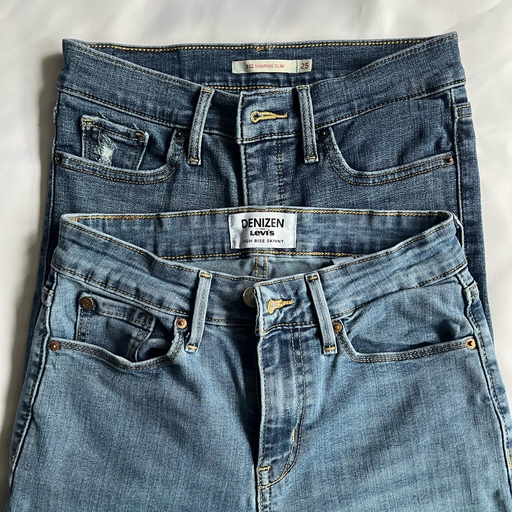 Levi's High Rise Blue Jeans for Women